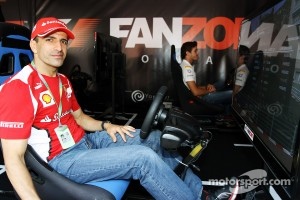 Marc Gene, Ferrari Test Driver at the Fanzone