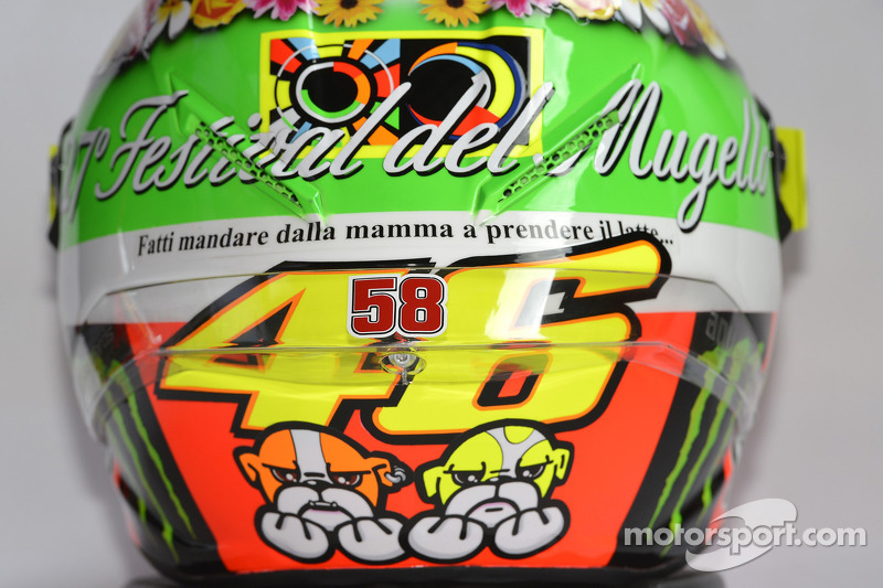 Valentino Rossi's special helmet