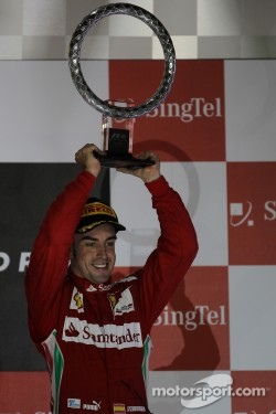 Podium: third place Fernando Alonso, Scuderia Ferrari