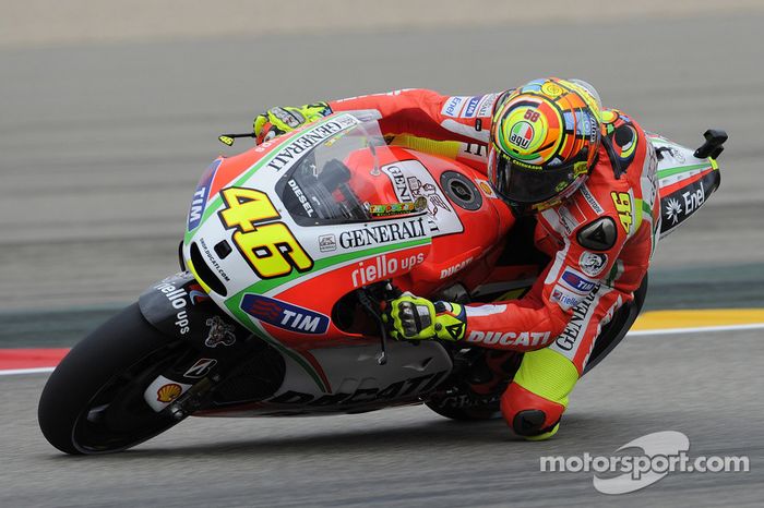Valentino Rossi, Ducati Marlboro Team en Aragón 2012