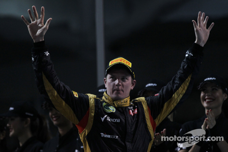 Primer lugar, Kimi Raikkonen, Lotus Renault F1 Team