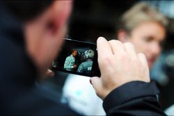 Nico Rosberg, Mercedes AMG F1 through a smart phone