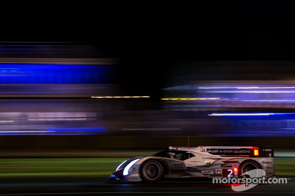 #2 Audi Sport Team Joest Audi R18 e-tron quattro: Tom Kristensen, Allan McNish, Loic Duval