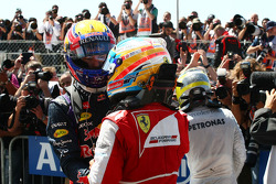 Mark Webber Red Bull Racing et Fernando Alonso Ferrari