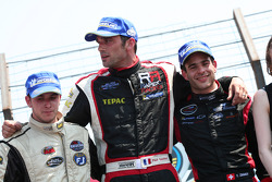 Sunday ELITE race podium L-R : Willy Boucenna, Frédéric Gabillon, Yann Zimmer
