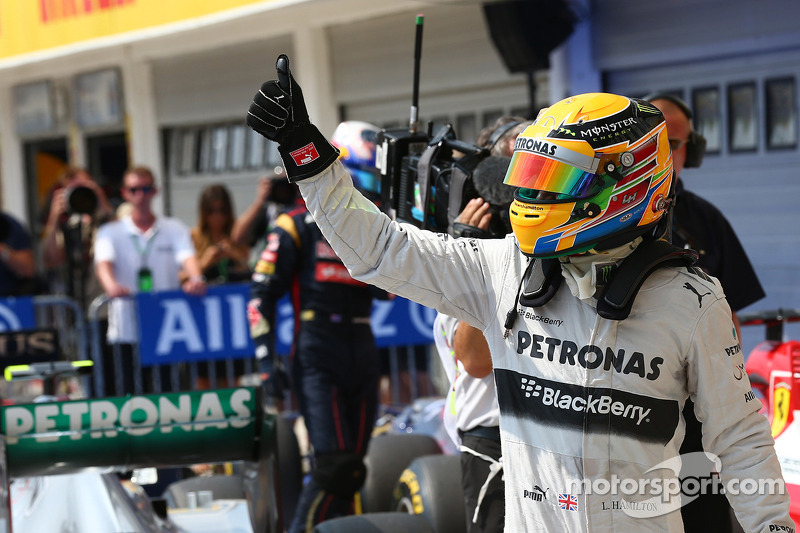 Pole for Lewis Hamilton, Mercedes AMG F1