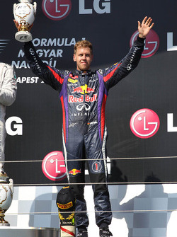 Tercer lugar Sebastian Vettel, Red Bull Racing