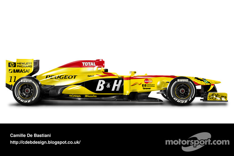 Formel-1-Auto im Retrodesign: Jordan 1997