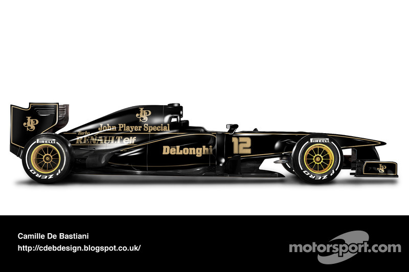 Formel-1-Auto im Retrodesign: Lotus 1986