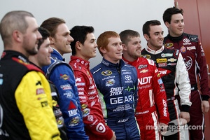 Rookies group shot: Michael Annett, Ryan Truex, Parker Kligerman, Kyle Larson, Cole Whitt, Justin Allgaier, Austin Dillon, Alex Bowman