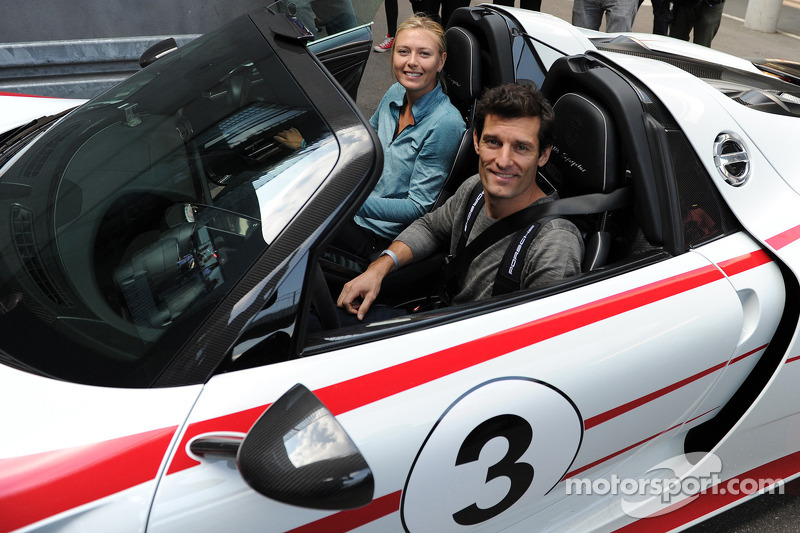 Tenista Maria Sharapova com Mark Webber