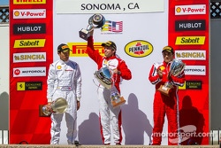 Trofeo Pirelli Podium: Mark McKenzie, Harry Cheung, Ricardo Perez