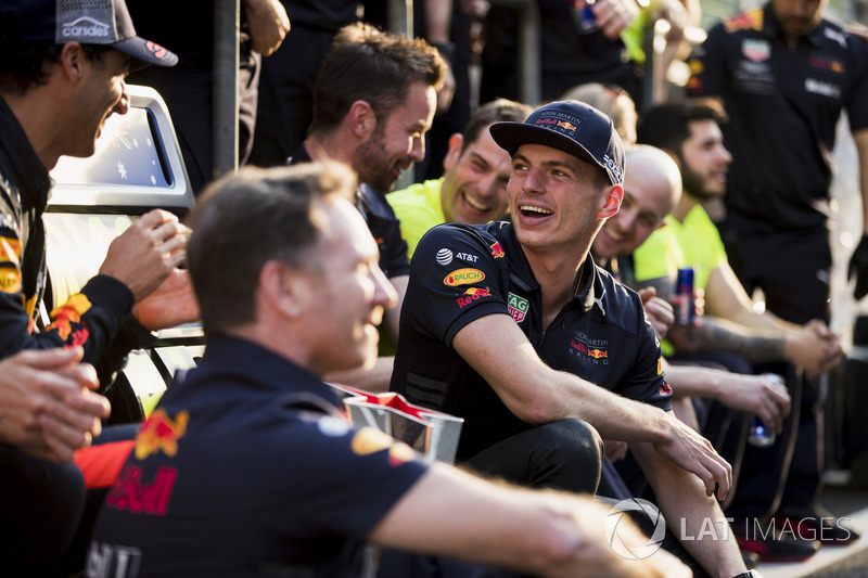 Il vincitore della gara Daniel Ricciardo, Red Bull Racing