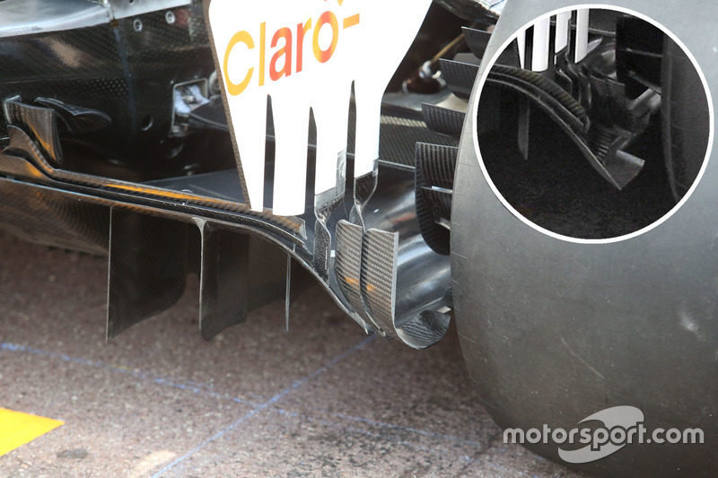 El difusor de Sauber en 2018