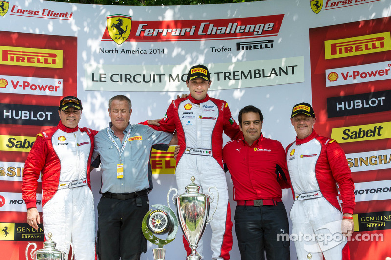 TP podium: race winner Ricardo Perez, second place Emmanuel Anassis, third place Ryan Ockey