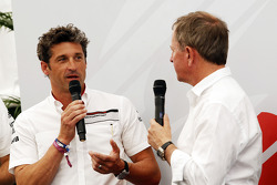Patrick Dempsey en Porsche Supercup avec Martin Brundle