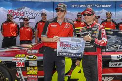 Polesitter Jeff Gordon, Hendrick Motorsports Chevrolet and crew chief Alan Gustafson