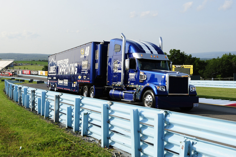 Hauler of Jmmie Johnson, Hendrick Motorsports Chevrolet at Watkins Glen