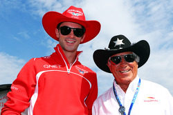 Alexander Rossi avec Mario Andretti sur le COTA