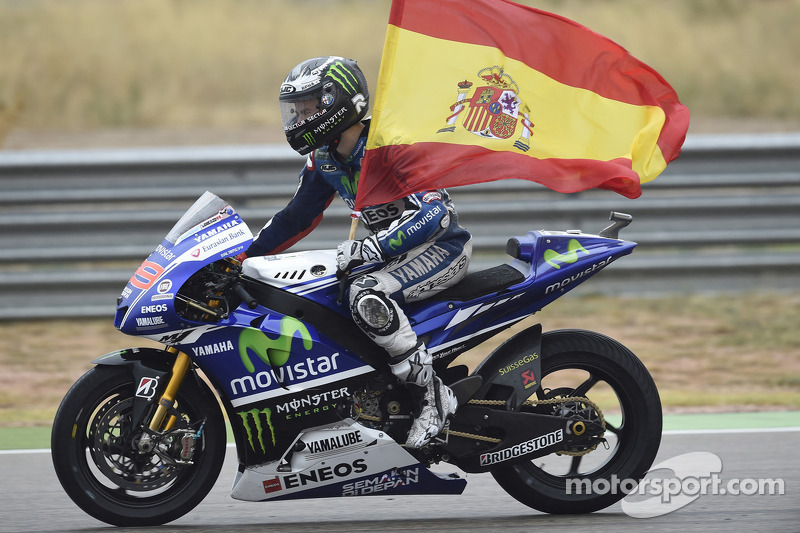 Jorge Lorenzo, Yamaha Factory Racing, en el GP de Aragón 2014