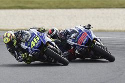 Valentino Rossi and Jorge Lorenzo