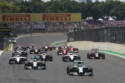 Rennstart: Nico Rosberg, Mercedes AMG F1 W05
