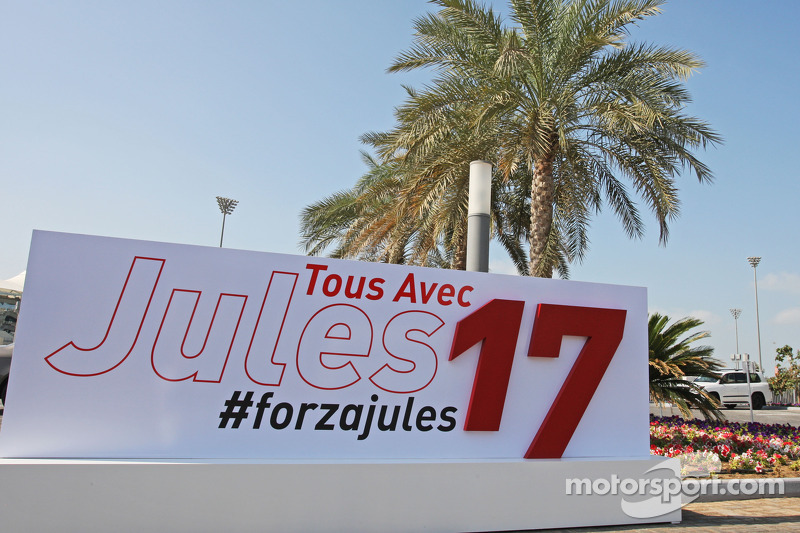 Mensaje de apoyo para Jules Bianchi