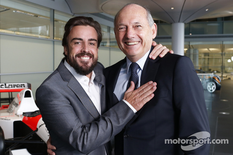 Fernando Alonso en Ron Dennis, voorzitter & CEO van McLaren