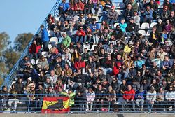 Fans in the grandstand