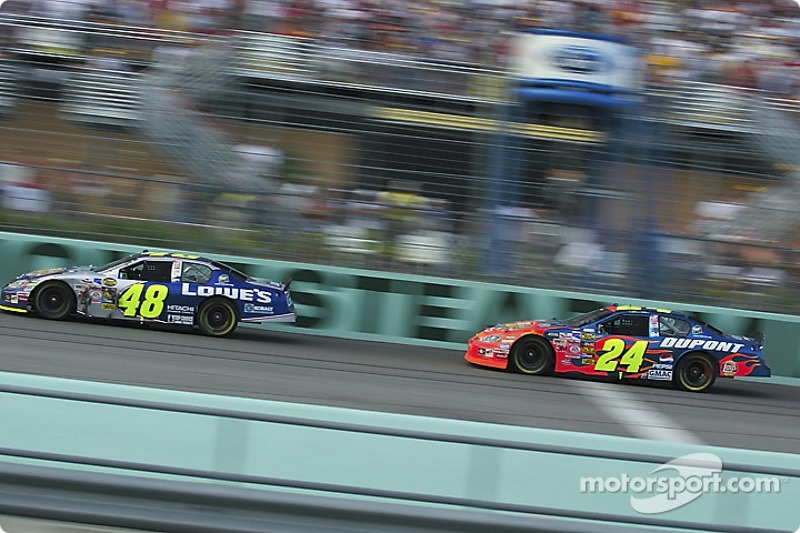 Jimmie Johnson y Jeff Gordon