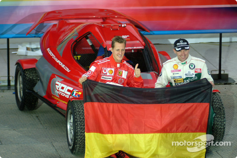 Equipo de Alemania: Michael Schumacher y Armin Schwarz.