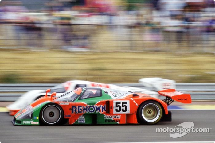 #55 Mazdaspeed Mazda 787B: Volker Weidler, Johnny Herbert, Bertrand Gachot