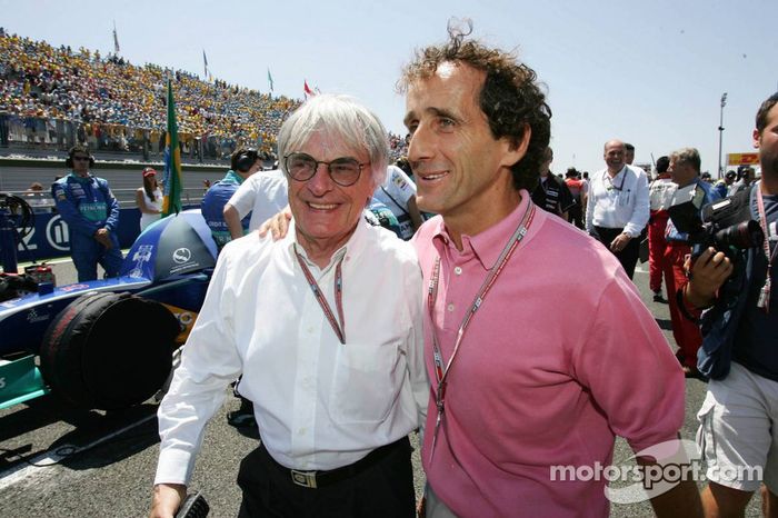 Bernie Ecclestone y Alain Prost