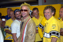 Brad Pitt visits Yamaha Team