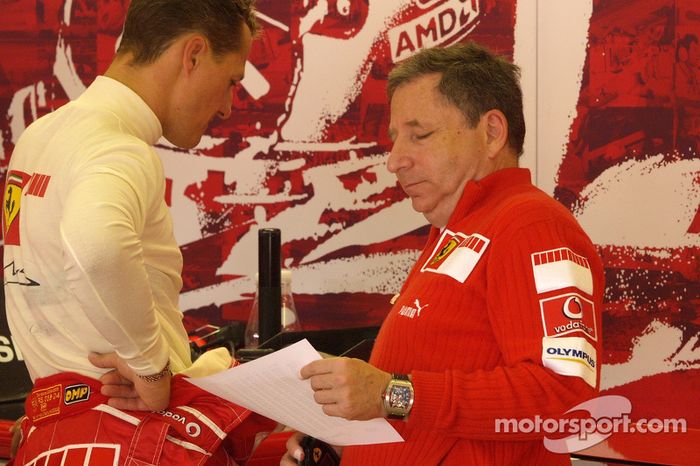 Michael Schumacher y Jean Todt