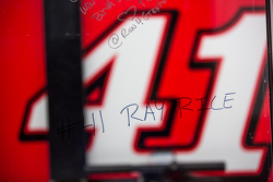 Vandalism on Kurt Busch's garage window