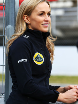 Carmen Jorda, piloto de Lotus F1 Equipo de Desarrollo