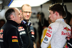 Franz Tost, jefe de la Scuderia Toro Rosso con Max Verstappen