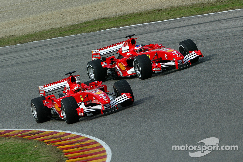 Michael Schumacher y Rubens Barrichello