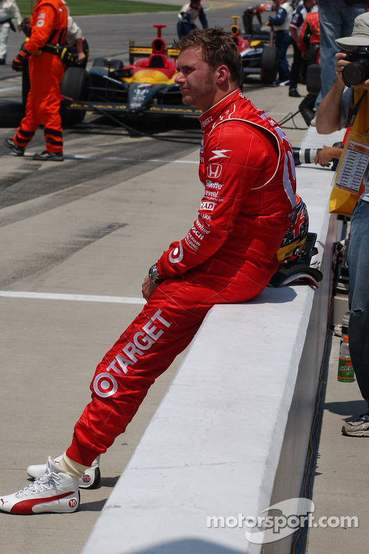 Dan Wheldon après avoir terminé deuxième