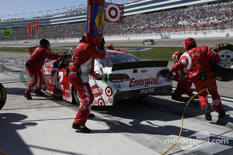 Boxenstopp eines NASCAR-Teams