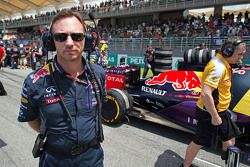Christian Horner, Red Bull Racing Director del equipo en la parrilla