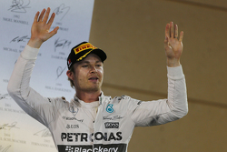 Нико Росберг, Mercedes AMG F1 празднует третье место на подиуме
