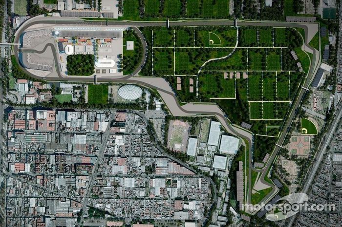 El trazado de 4.304 km, el circuito Hermanos Rodríguez cuenta con largas rectas, curvas apretadas y un sinuoso tramo del estadio. La prueba tendrá 71 vueltas.