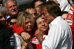 Emotional moments for Corina Schumacher, Jean Todt ve Luca di Montezemolo