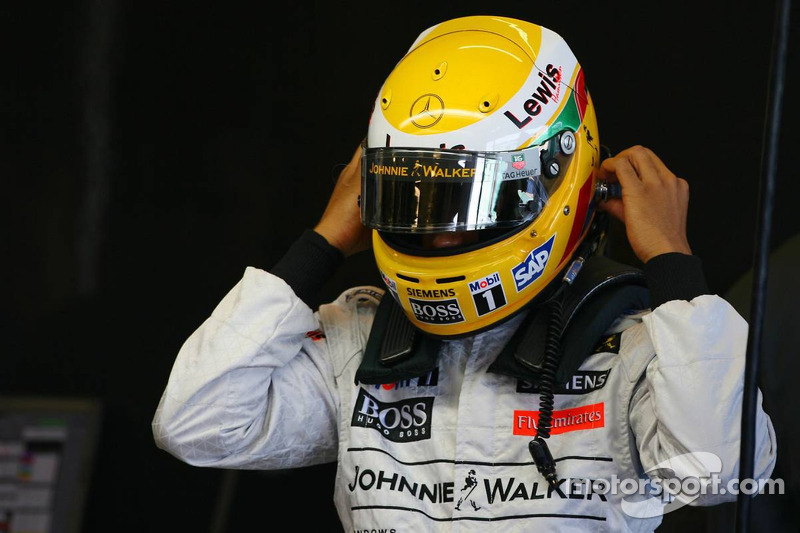 Lewis Hamilton em testes na McLaren em 2006