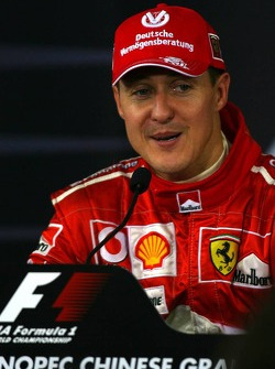 Press conference: race winner Michael Schumacher