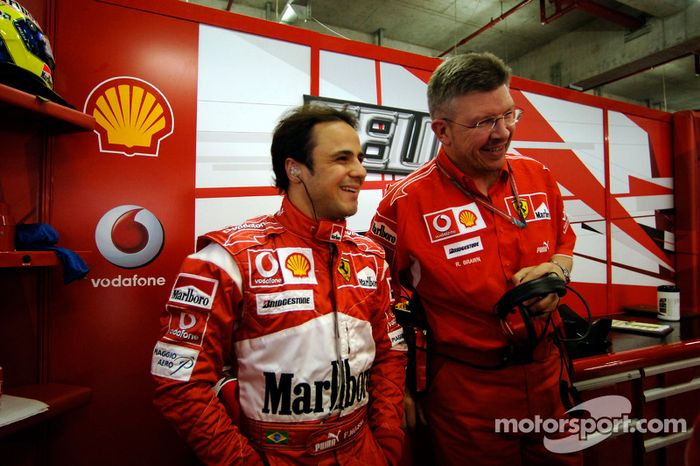 Felipe Massa y Ross Brawn