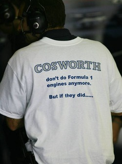 A Cosworth t-shirt to mark the end of their production of Formula 1 engines