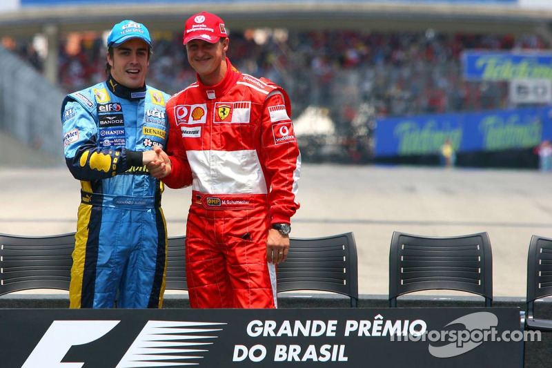 Fernando Alonso y Michael Schumacher